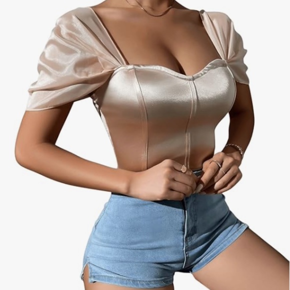 💃Very Sexy 💋Satin Bodysuit 💋Size:L - Picture 3 of 11